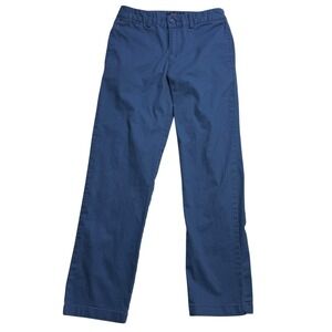 Polo Ralph Lauren Boys Blue Chino Pants Straight Leg Stretch Size 10 Cotton